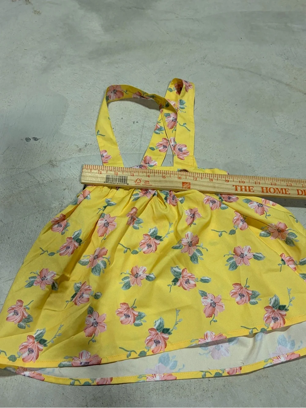 Bailey’s blossoms NWT Yellow Floral Suspender Skirt for Kids 4T